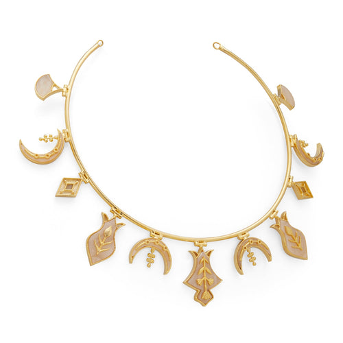 HAMSA NECKLACE - DBJ International 22k Gold Plated