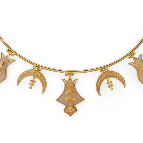 HAMSA NECKLACE - DBJ International 22k Gold Plated