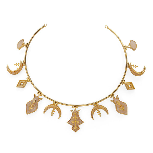 HAMSA NECKLACE - DBJ International 22k Gold Plated