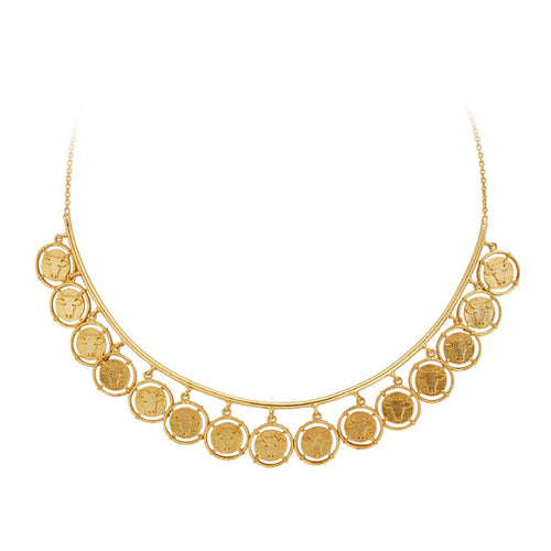 INKA COLLAR - DBJ International 22k Gold Plated