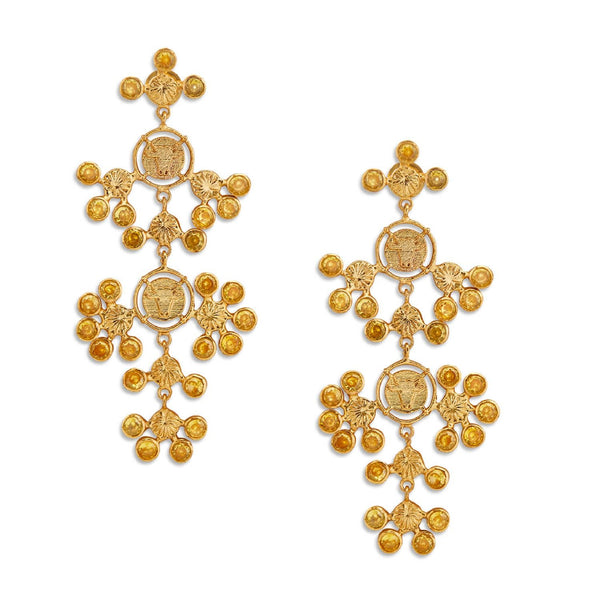 INKA MAXI CHANDELIERS - DBJ International 22k Gold Plated