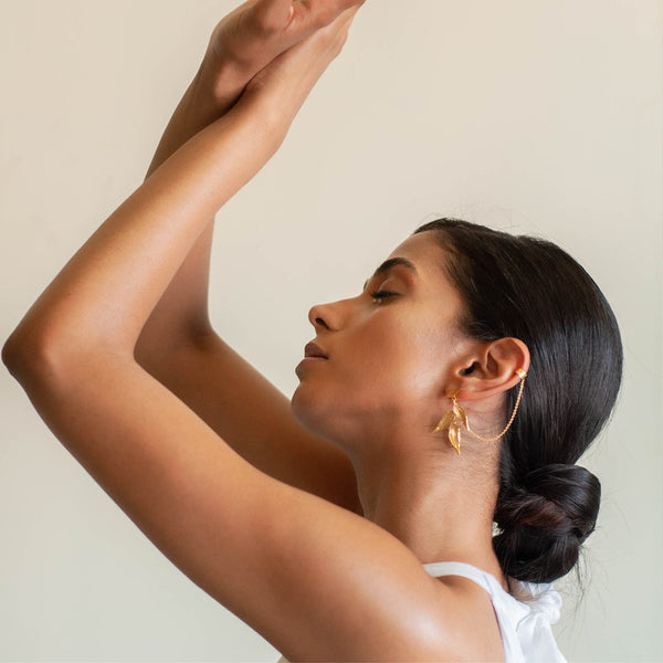 ISARO MINI EARRINGS - DBJ International 22k Gold Plated