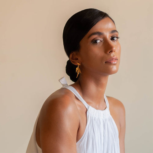 ISARO MINI EARRINGS - DBJ International 22k Gold Plated
