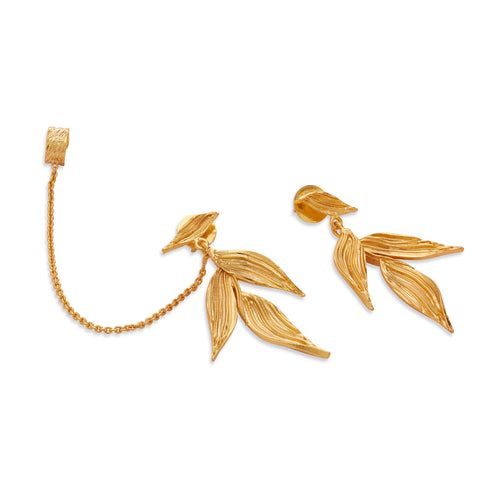 ISARO MINI EARRINGS - DBJ International 22k Gold Plated