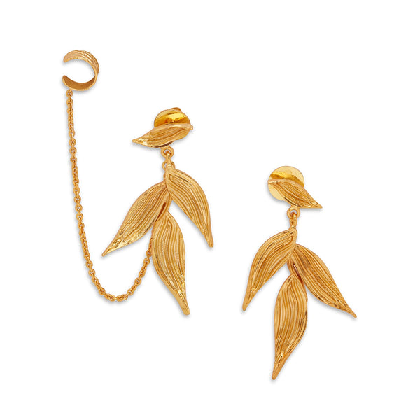 ISARO MINI EARRINGS - DBJ International 22k Gold Plated