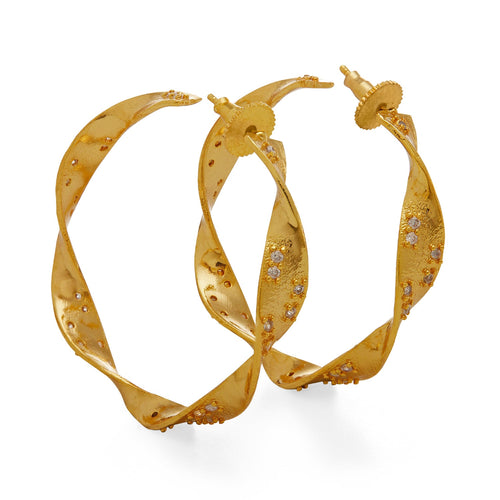 KALI HOOPS - DBJ International 22k Gold Plated