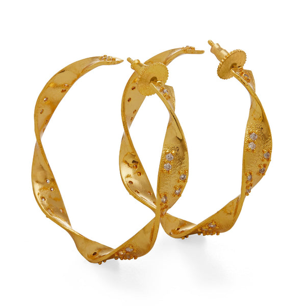 KALI HOOPS - DBJ International 22k Gold Plated