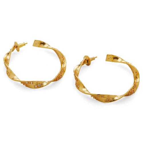 KALI HOOPS - DBJ International 22k Gold Plated