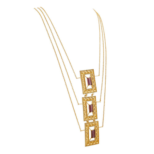 KAMEL NECKLACE - DBJ International 22k Gold Plated