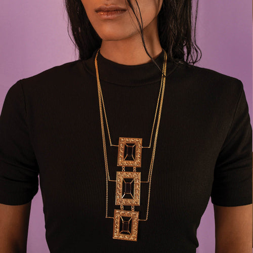 KAMEL NECKLACE - DBJ International 22k Gold Plated
