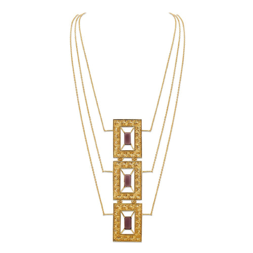 KAMEL NECKLACE - DBJ International 22k Gold Plated