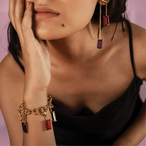 KANDI BRACELET - DBJ International 22k Gold Plated / Adjustable