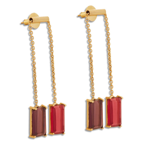 KANDI EARRINGS - DBJ International 22k Gold Plated