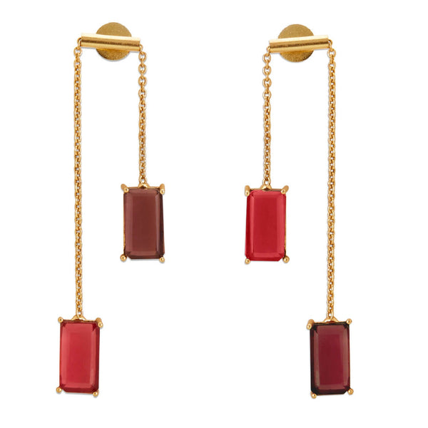 KANDI EARRINGS - DBJ International 22k Gold Plated