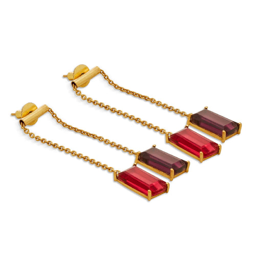 KANDI EARRINGS - DBJ International 22k Gold Plated