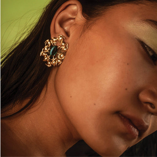 KERI EARRINGS - DBJ International 22k Gold Plated
