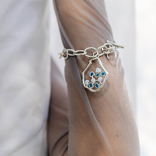 LAZA BRACELET - DBJ International White Rhodium Plated