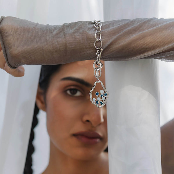 LAZA BRACELET - DBJ International White Rhodium Plated