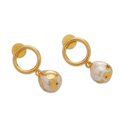 LULUDROP EARRINGS - DBJ International 22k Gold Plated