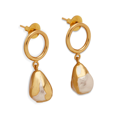 LULUDROP EARRINGS - DBJ International 22k Gold Plated