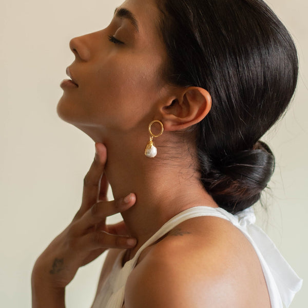 LULUDROP EARRINGS - DBJ International 22k Gold Plated