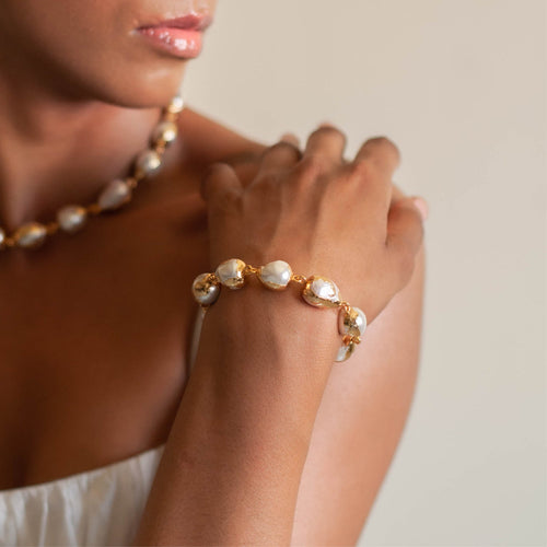LUNA BRACELET - DBJ International 22k Gold Plated / Adjustable
