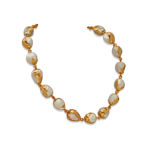 LUNA NECKLACE - DBJ International 22k Gold Plated