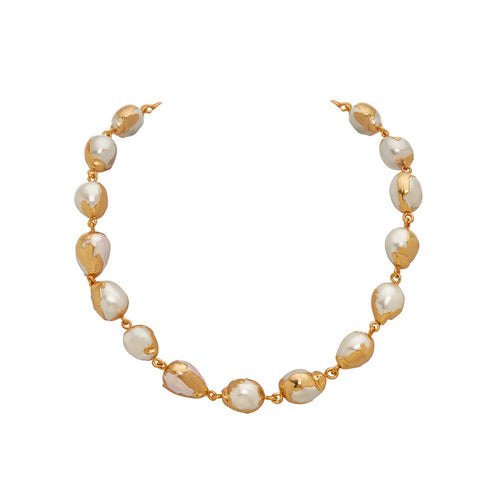 LUNA NECKLACE - DBJ International 22k Gold Plated