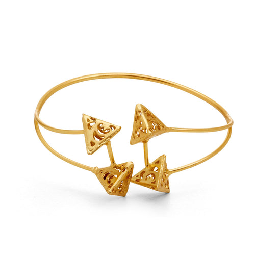 MEHR CUFF - DBJ International 22k Gold Plated / Adjustable