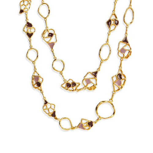 MIVA MAXI NECKLACE - DBJ International 22k Gold Plated