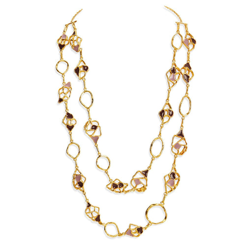 MIVA MAXI NECKLACE - DBJ International 22k Gold Plated