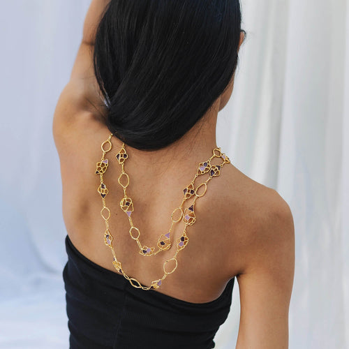 MIVA MAXI NECKLACE - DBJ International 22k Gold Plated