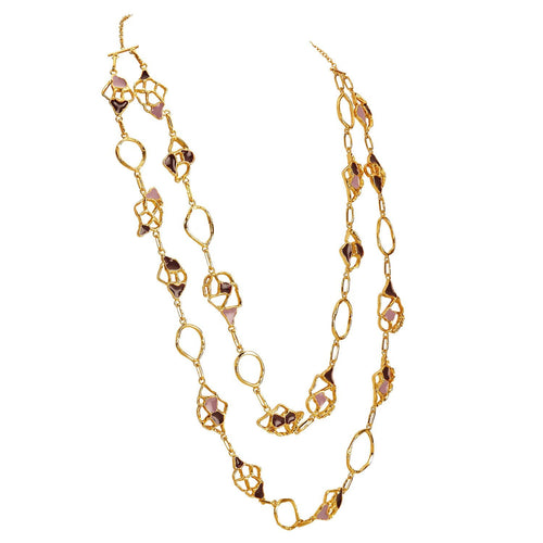MIVA MAXI NECKLACE - DBJ International 22k Gold Plated