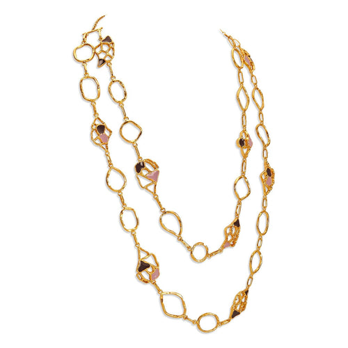 MIVA NECKLACE - DBJ International 22k Gold Plated