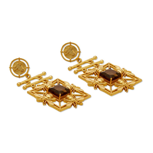 MORI EARRINGS - DBJ International 22k Gold Plated