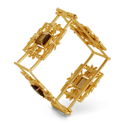 MORI SQUARE CUFF - DBJ International 22k Gold Plated / 2.4