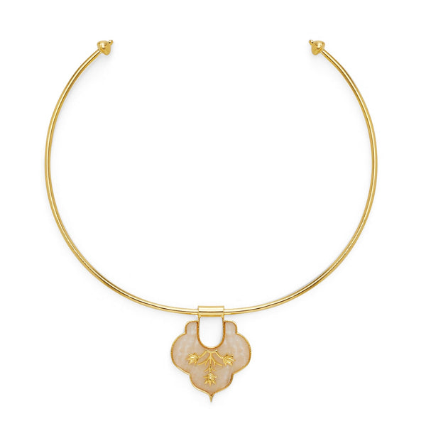 MOSAIC CHOKER - DBJ International 22k Gold Plated
