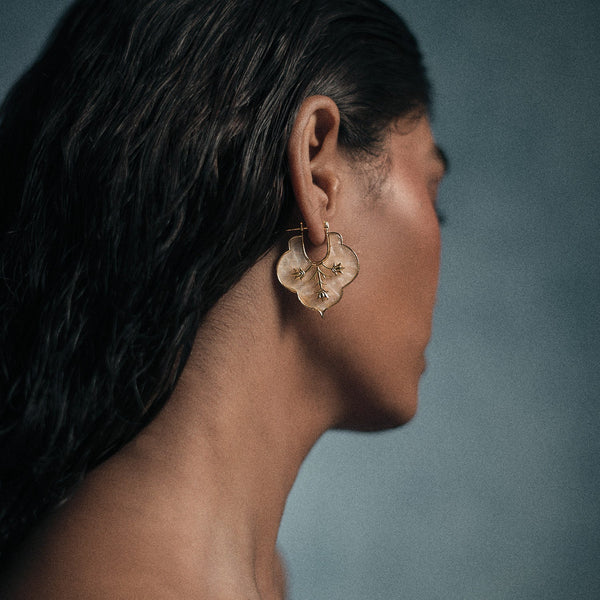 MOSAIC EARRINGS - DBJ International 22k Gold Plated