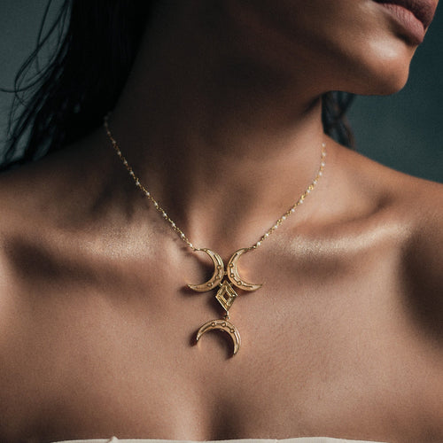 NOOR NECKLACE - DBJ International 22k Gold Plated