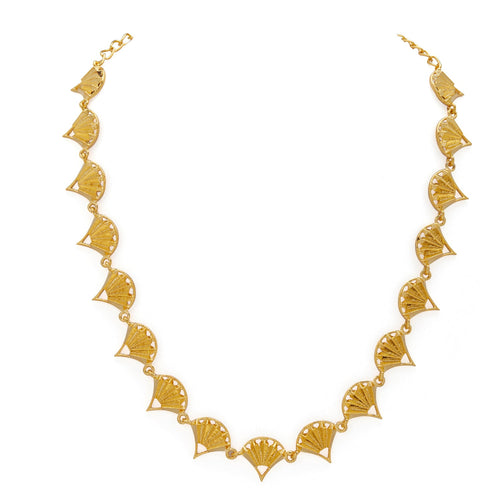 PANKHA NECKLACE - DBJ International 22k Gold Plated