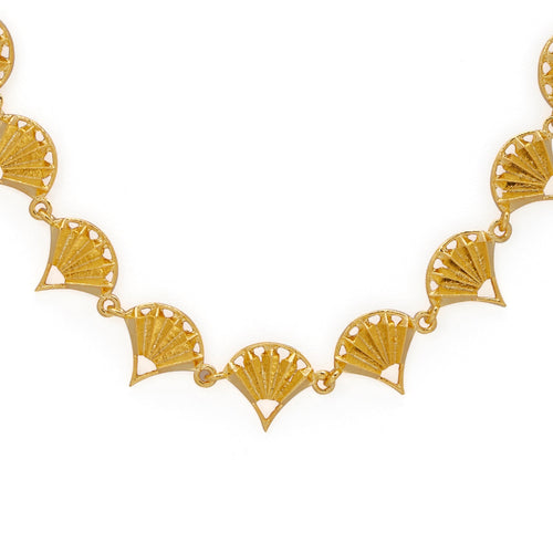PANKHA NECKLACE - DBJ International 22k Gold Plated