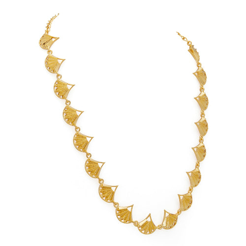 PANKHA NECKLACE - DBJ International 22k Gold Plated