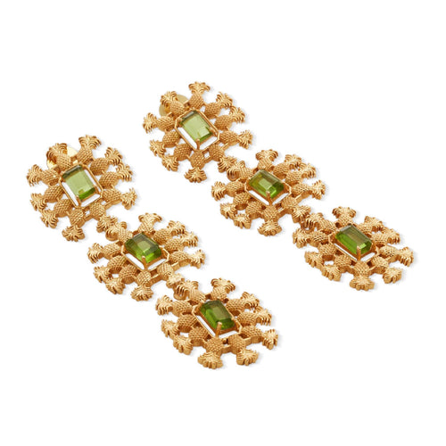 PINA EARRINGS - DBJ International 22k Gold Plated