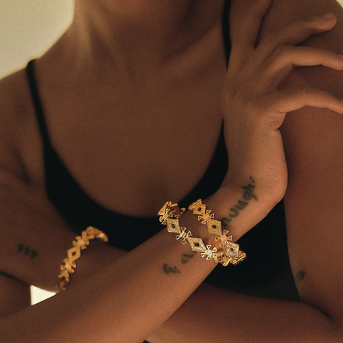 SAFA BRACELET - DBJ International 22k Gold Plated