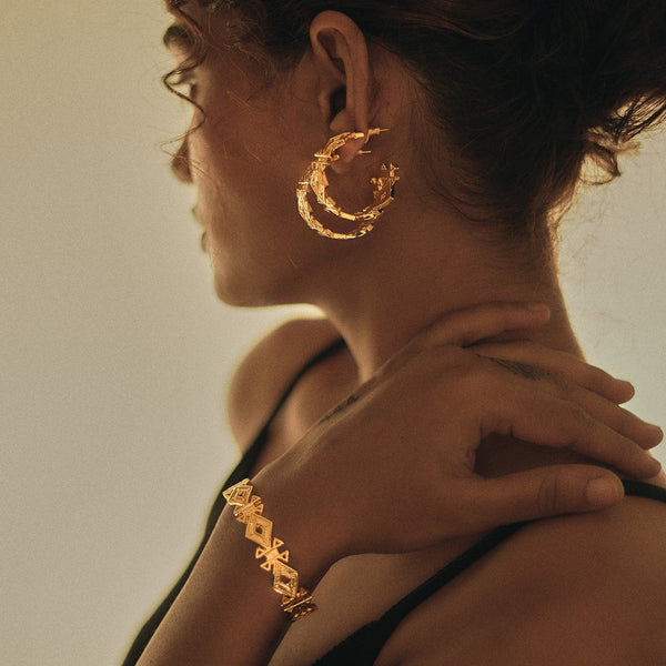 SAFA HOOPS - DBJ International 22k Gold Plated