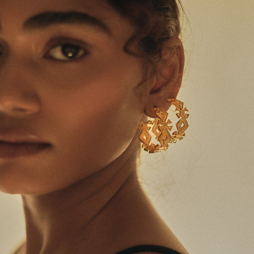 SAFA HOOPS - DBJ International 22k Gold Plated