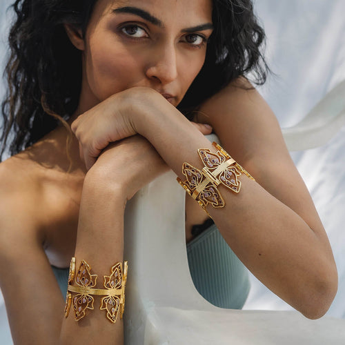 SAMA BRACELET - DBJ International 22k Gold Plated / 2.4 (Medium)
