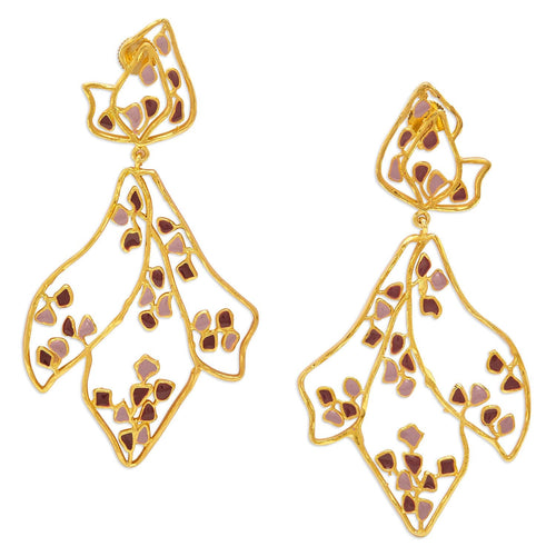 SAMA EARRINGS - DBJ International 22k Gold Plated