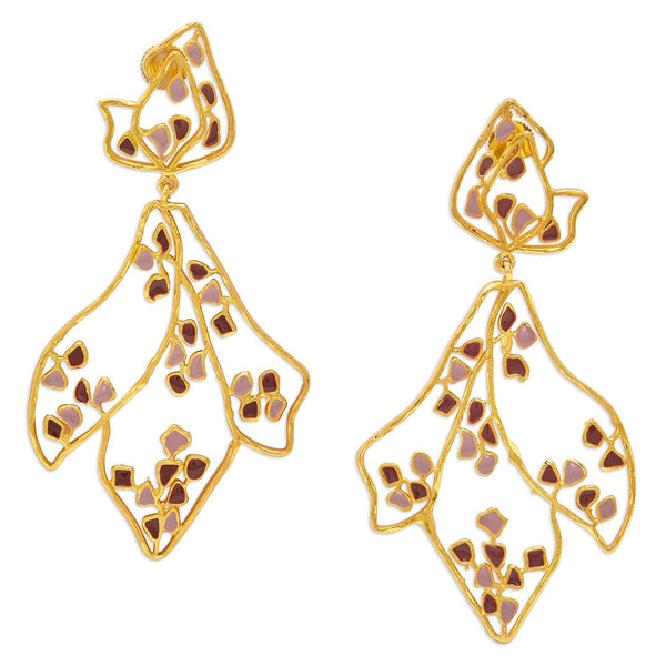SAMA EARRINGS - DBJ International 22k Gold Plated