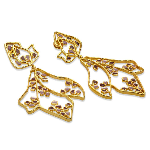 SAMA EARRINGS - DBJ International 22k Gold Plated